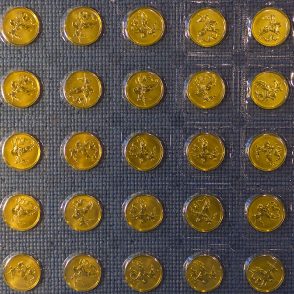 Золотая монета «Георгий Победоносец» СПМД в блистерах (2014год) от 5шт