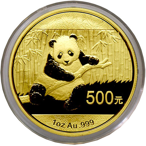 Золотая монета Панда 1 унция 2014 год