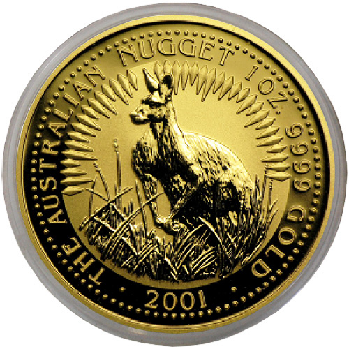 Золотая монета Кенгуру 1 унция 2001 год