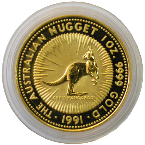 Золотая монета Кенгуру 1 унция 1991 год