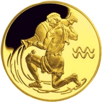 Золотая монета России «Водолей» 7,78 грамм