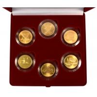 Набор золотых монет «Олимпиада-80 6шт.х 15,55г.»