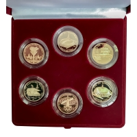 Набор золотых монет «Олимпиада-80 6шт.х 15,55г.» Пруф.