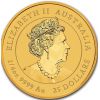 Золотая монета Лунар 3 год Быка 0.25 унции 2021 год