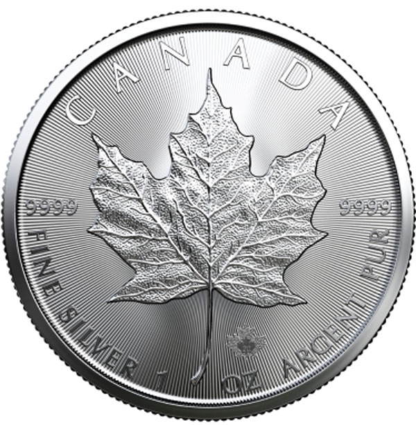 Серебряная монета «Канадский Кленовый Лист»  1 oz