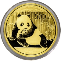 Золотая монета Панда 1 унция 2015 год