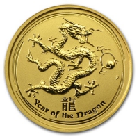 Золотая монета «Лунар-2 год Дракона» 1 oz 2012г.