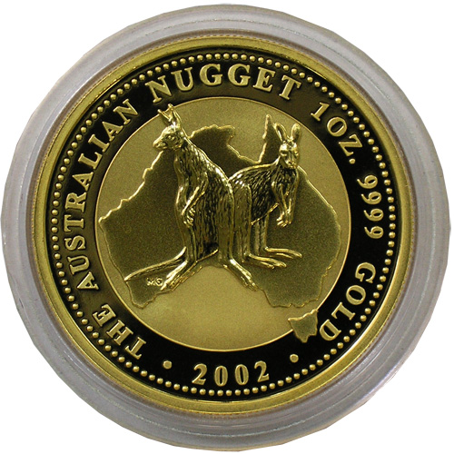 Золотая монета «Кенгуру» 1 oz 2002г.