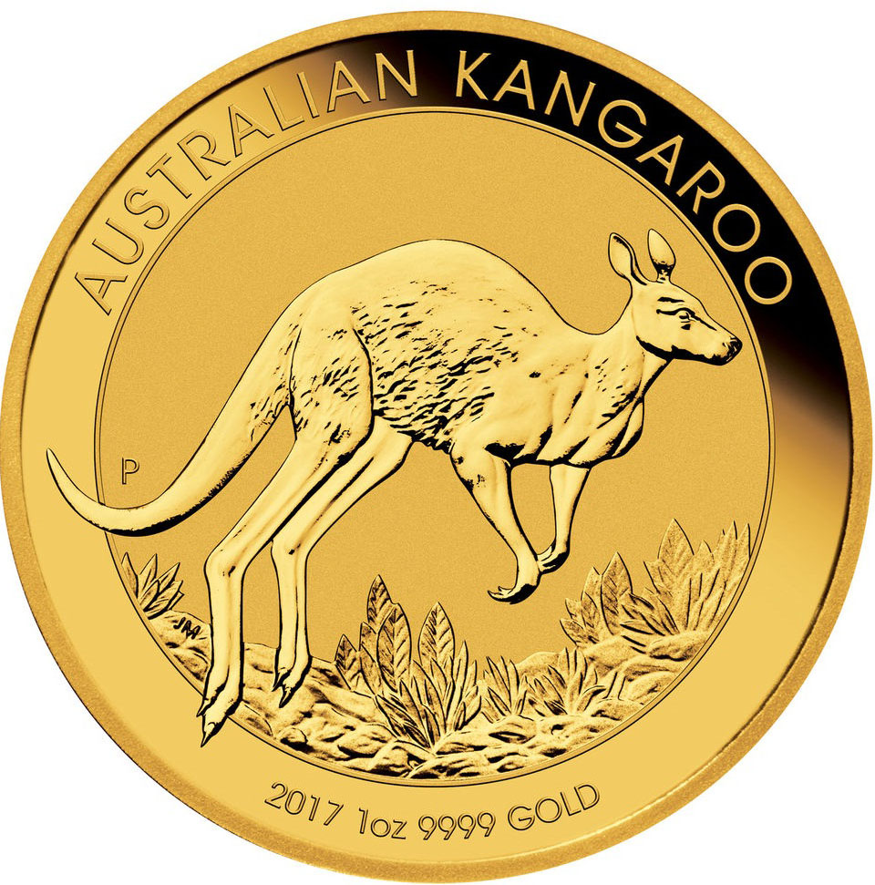 Золотая монета Кенгуру 1 унция 2017 год