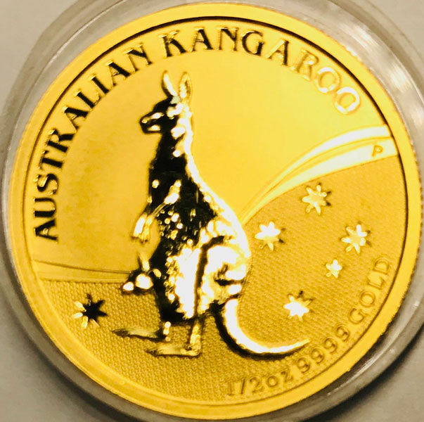 Золотая монета «Кенгуру» 1/2 oz 2009г.