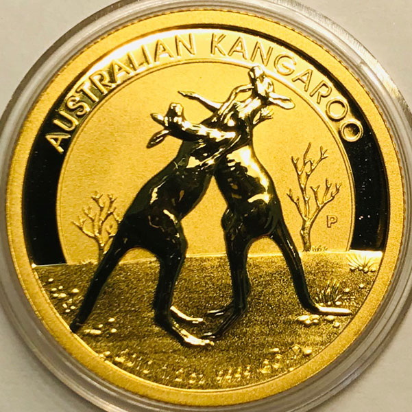 Золотая монета «Кенгуру» 1/2 oz 2010г.