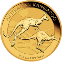 Золотая монета «Кенгуру» 1 oz 2018г.