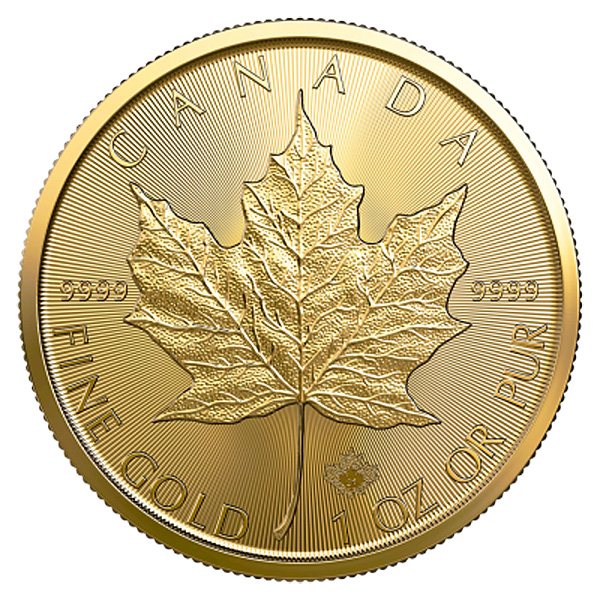 Золотая монета Кленовый лист 1 унция 2015 - 2022 год