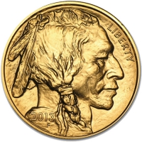 Золотая монета «Бизон Буффало или Голова индейца» 1 oz