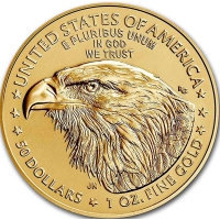 Золотая монета «Орел» 1 oz 2021г.