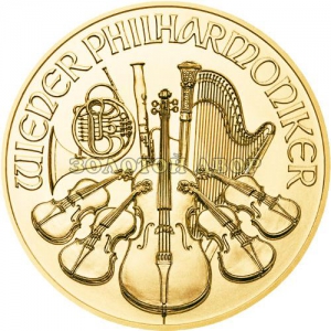 Золотая монета Венская Филармония 0.5 унции