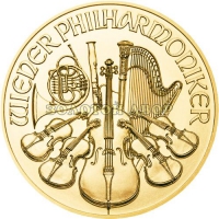 Золотая монета Венская Филармония 0.25 унции